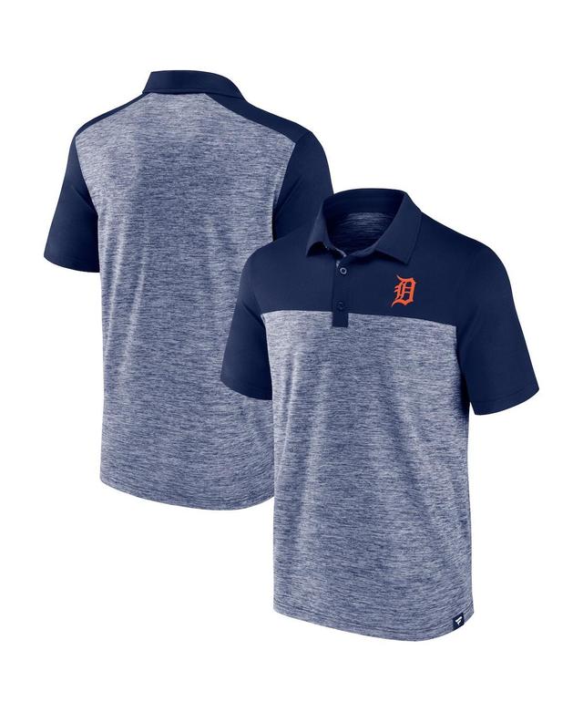 Mens Fanatics Navy Detroit Tigers Iconic Omni Brushed Space-Dye Polo Shirt Product Image