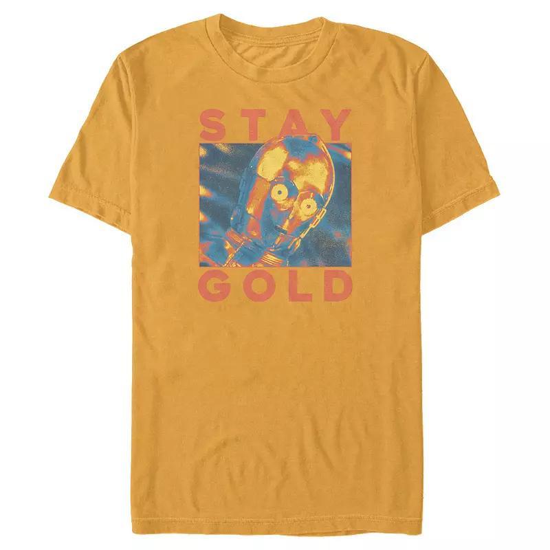 Mens Star Wars C-3PO Stay Graphic Tee Product Image