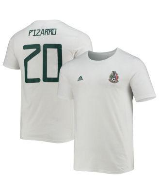 Mens adidas Rodolfo Pizarro White Mexico National Team Amplifier Name and Number T-shirt Product Image