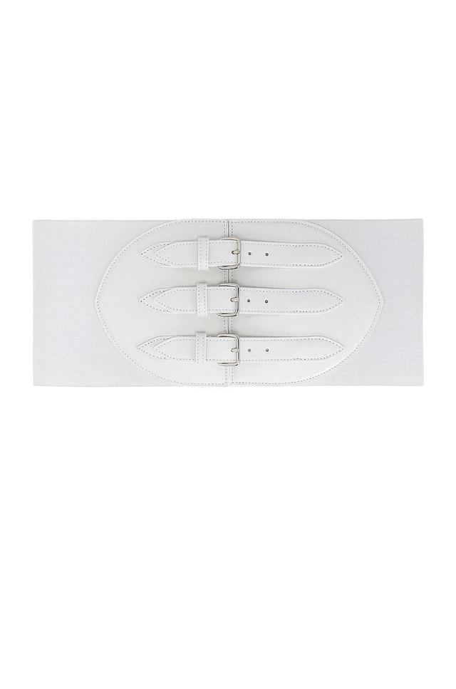 ALAA Corset Belt in White Product Image