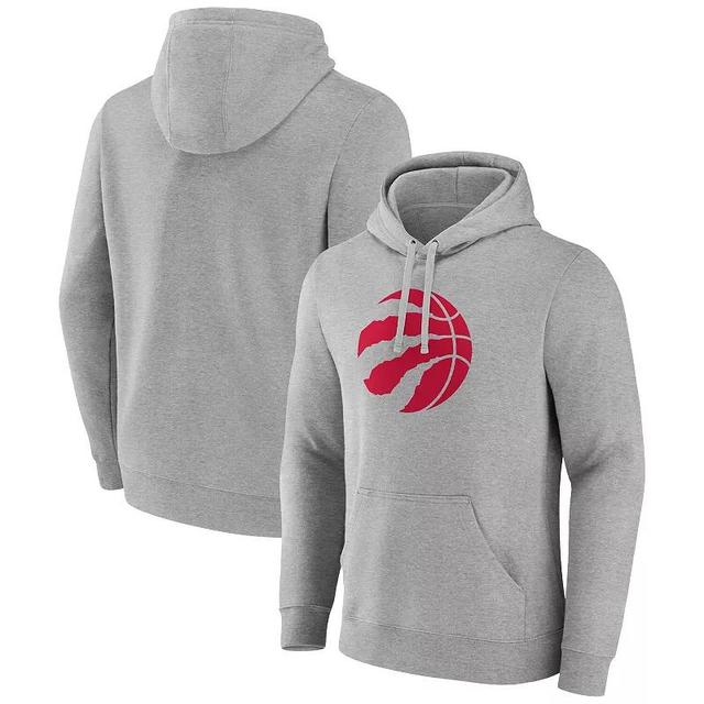 Mens Fanatics Branded Heather Gray Washington Wizards Primary Logo Pullover Hoodie Product Image