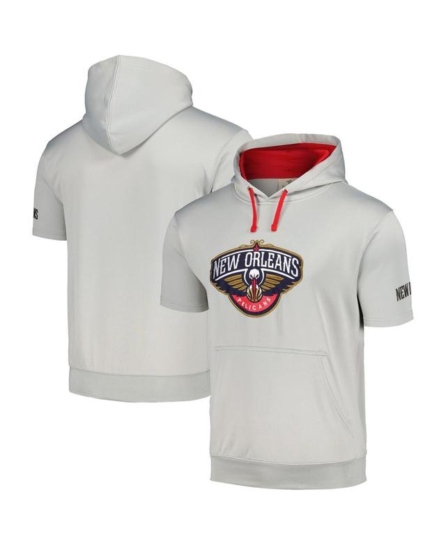 Mens Fanatics Branded /Red New Orleans Pelicans Short Sleeve Pullover Hoodie Product Image