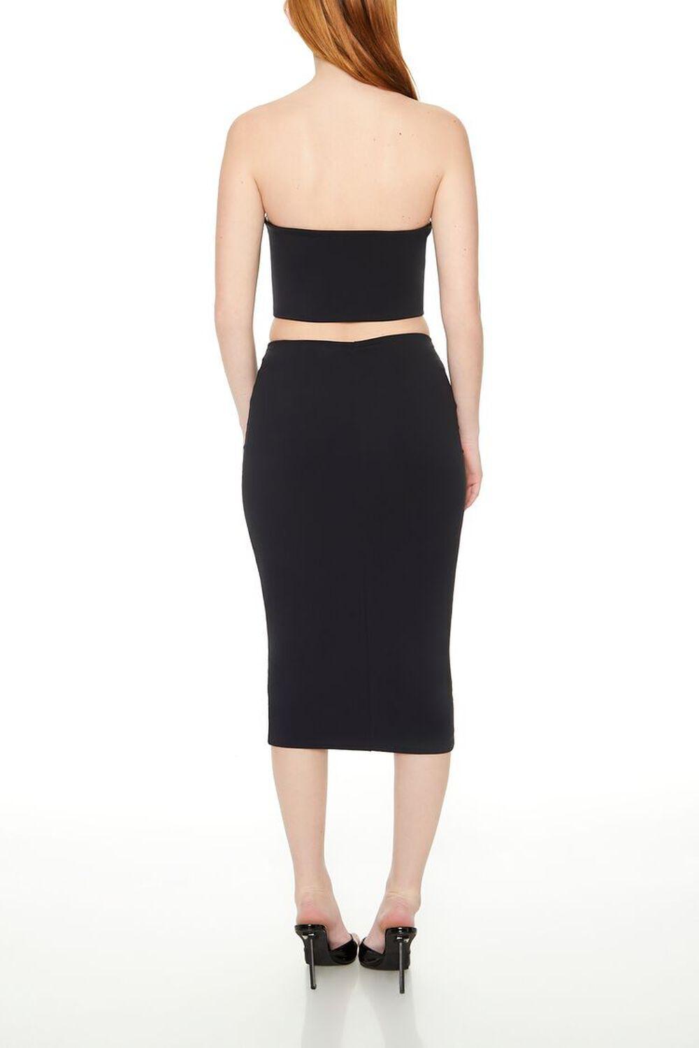 Cropped Tube Top & Midi Skirt Set | Forever 21 Product Image