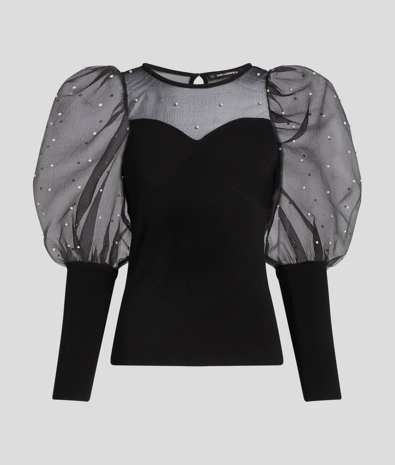 PEARL PUFF-SLEEVE TOP Product Image