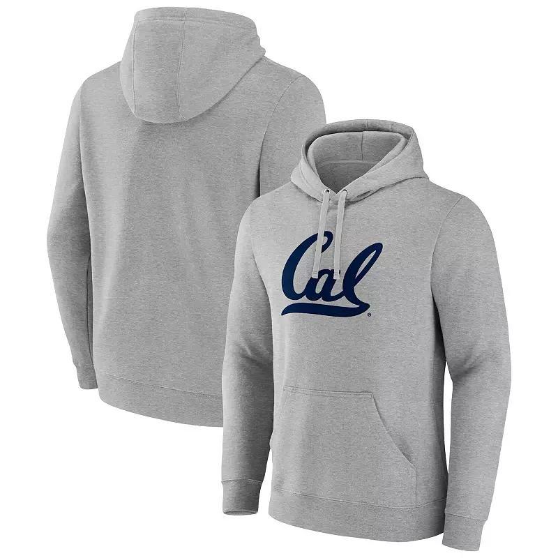 Mens Fanatics Gray Cal Bears Fleece Pullover Hoodie Product Image