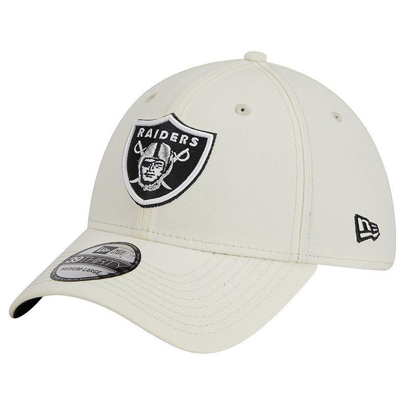 Men's New Era Cream Las Vegas Raiders Classic 39THIRTY Flex Hat Product Image