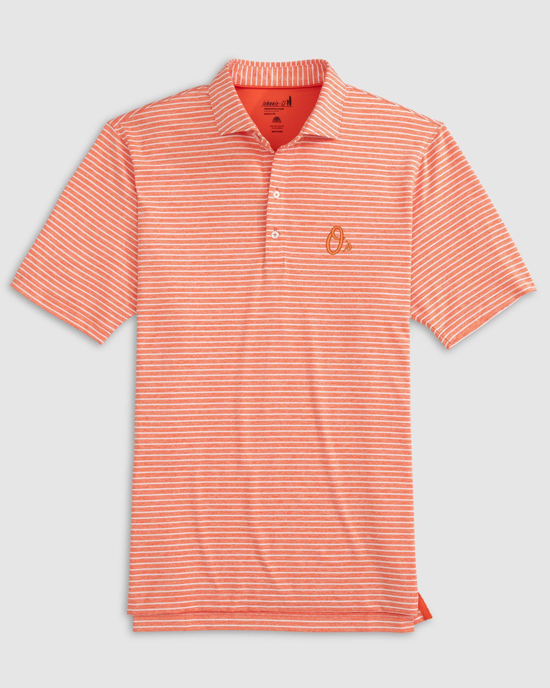 Cincinnati Reds Clipper Striped Jersey Performance Polo Product Image