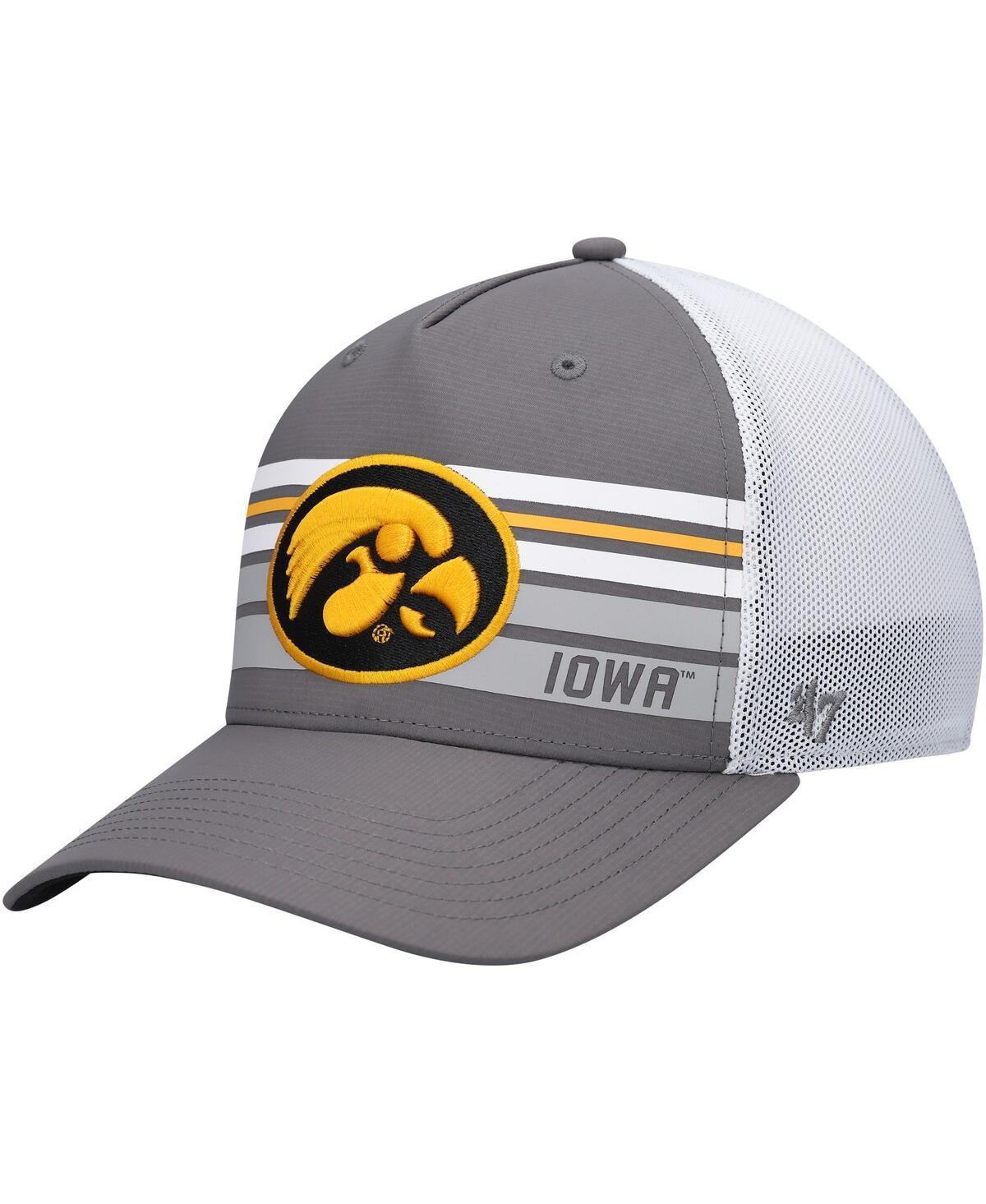 Mens 47 Brand Charcoal Iowa Hawkeyes Brrr Altitude Trucker Snapback Hat - Charcoal Product Image