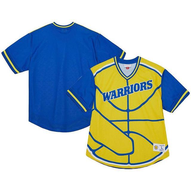 Mens Mitchell & Ness en State Warriors Jumbotron 3.0 Mesh V-Neck T-Shirt Product Image