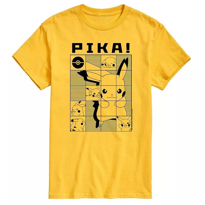 Mens Pokemon Pika Squares Tee Product Image