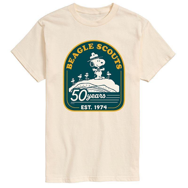 Big & Tall Peanuts Beagle Scouts 50 Years Mountain Graphic Tee, Mens Product Image