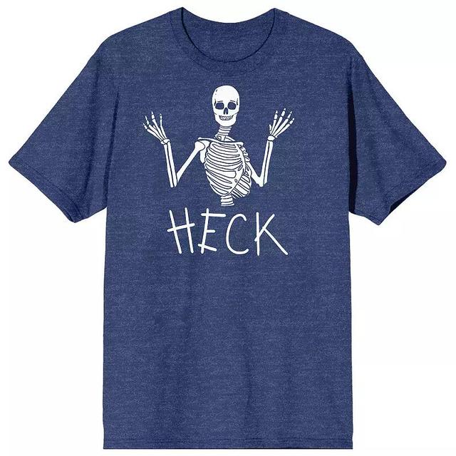 Mens Halloween Half Skeleton Heck Graphic Tee Product Image