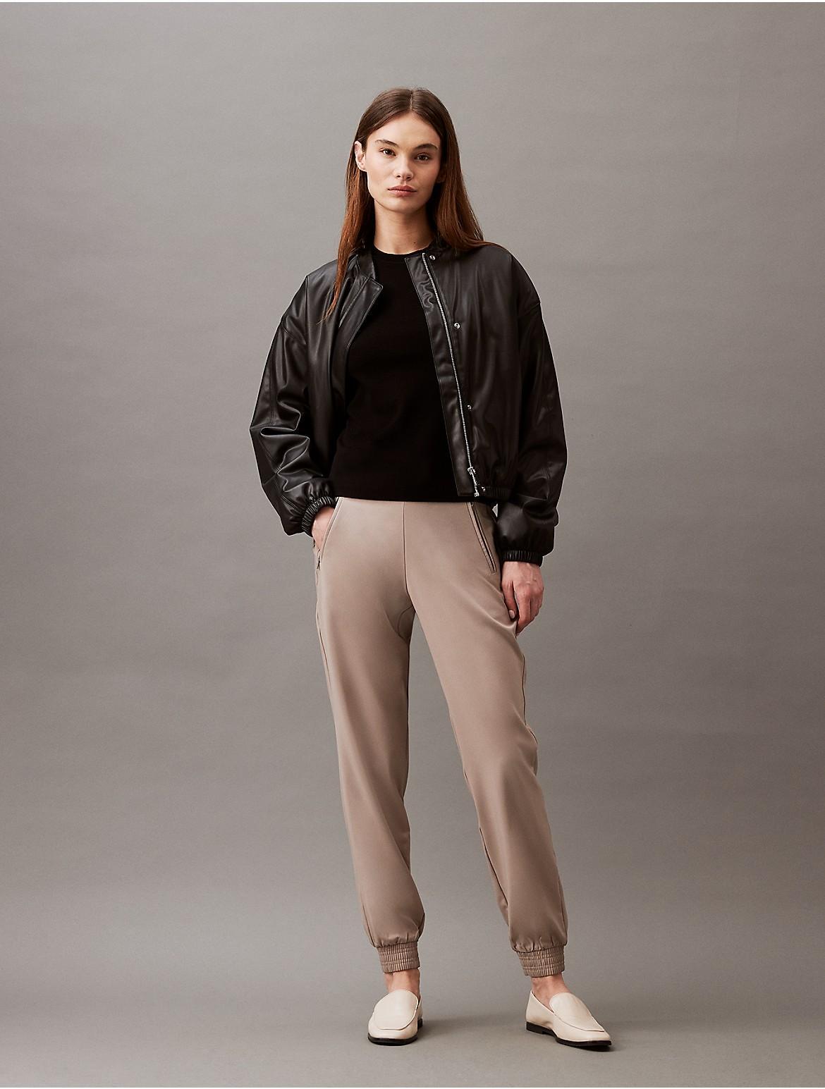 Calvin Klein Womens Modern Commute Joggers - Neutral - S Product Image