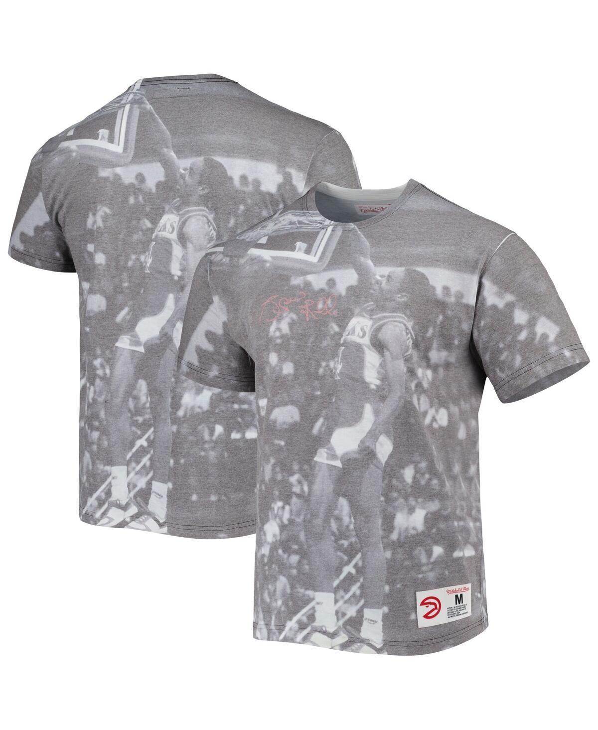 Mens Mitchell & Ness Spud Webb Gray Atlanta Hawks Above The Rim Sublimated T-Shirt Product Image