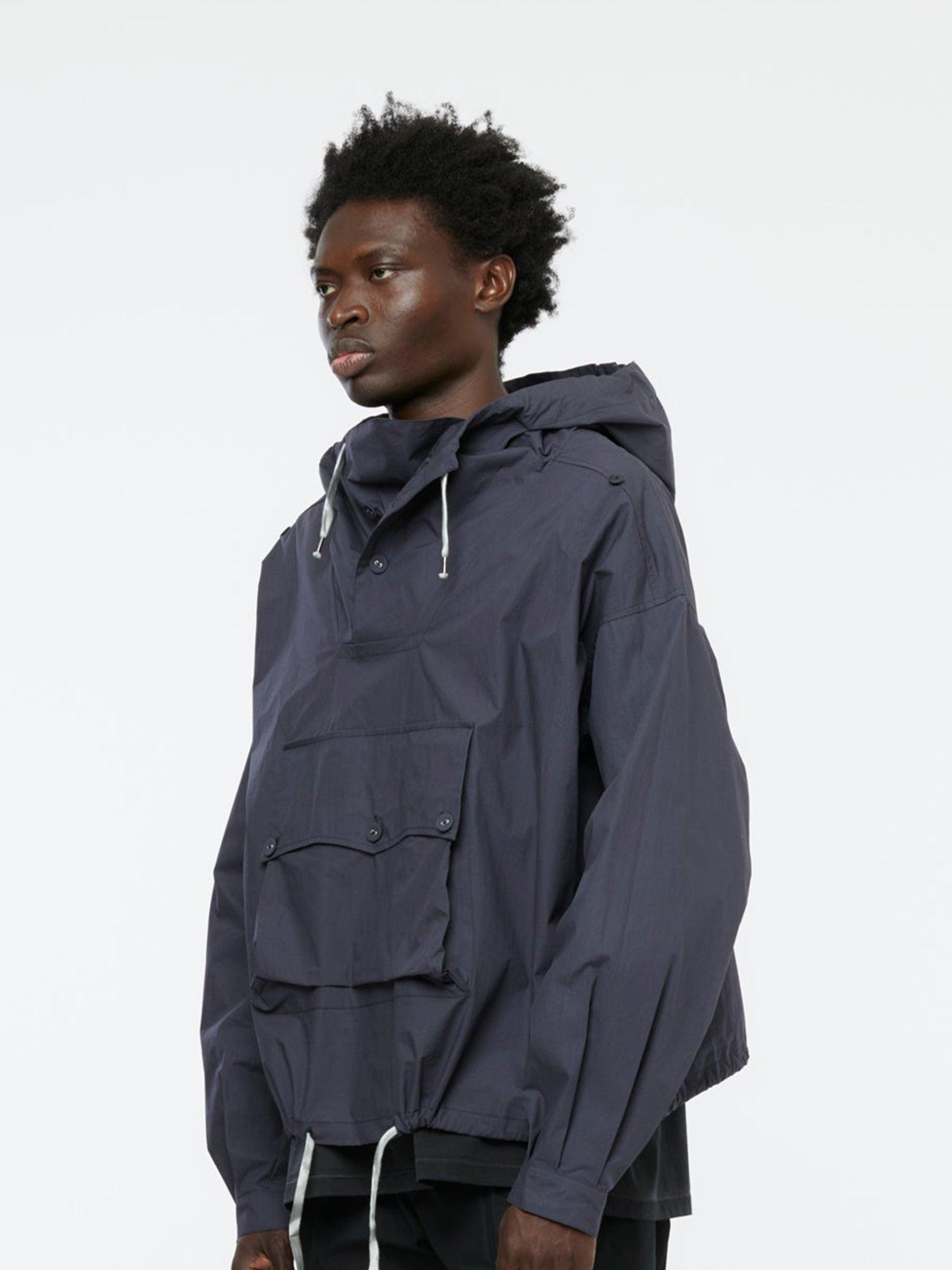 Hooded Pullover Sports Jacket (Washed Black) Product Image