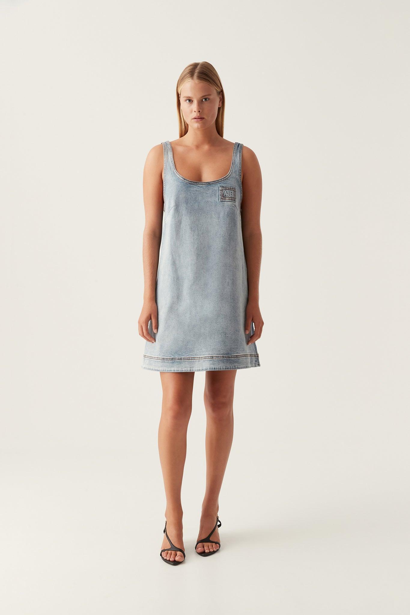 Bambie Denim Mini Dress Product Image