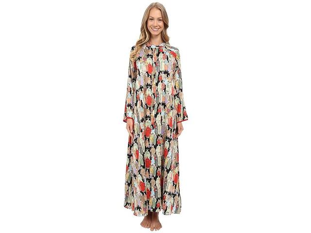 Natori Dynasty Zip Caftan Women's Pajama Product Image