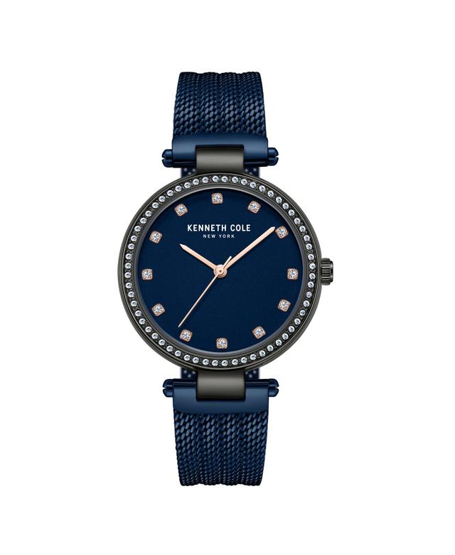 Kenneth Cole New York Womens Classic Blue Stainless Steel 34mm - Blue Product Image