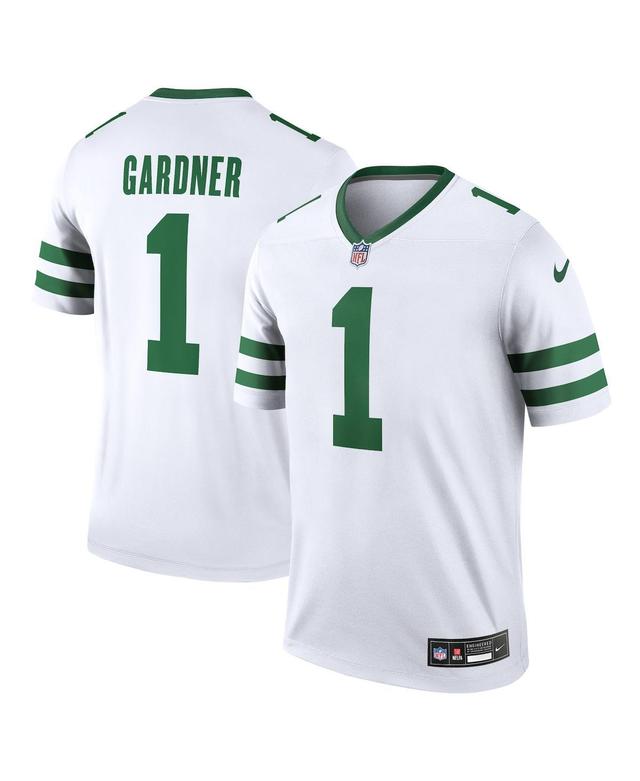 Mens Nike Sauce Gardner White New York Jets Alternate Legend Jersey - White Product Image