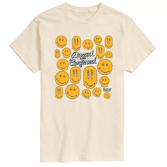 Mens Dazed and Confused Smiley Face Graphic Tee Blue Product Image