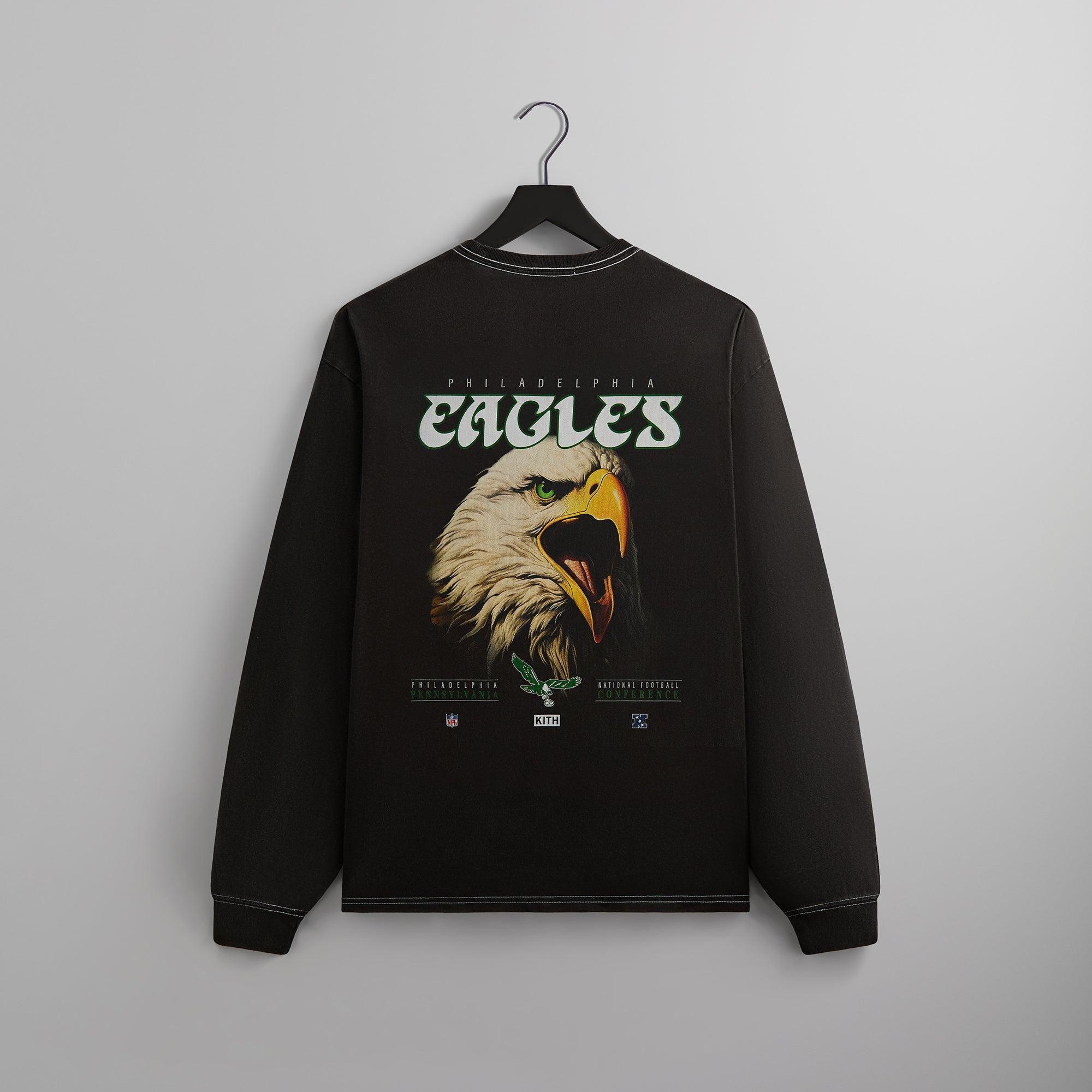 Kith & '47 for the NFL: Eagles Vintage Long Sleeve Tee - Black Male Product Image