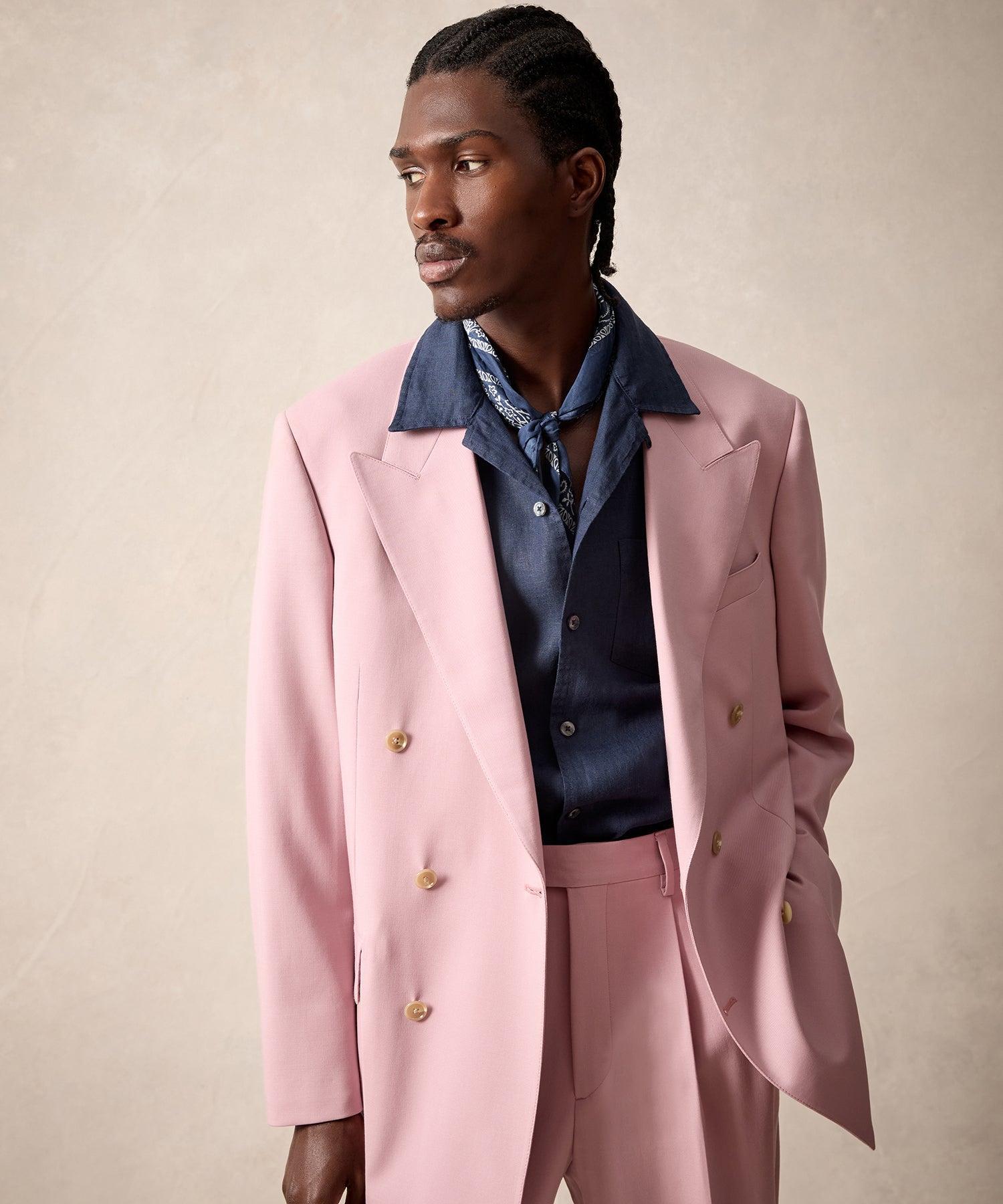 Italian Gabardine Wythe Jacket in Pink Product Image