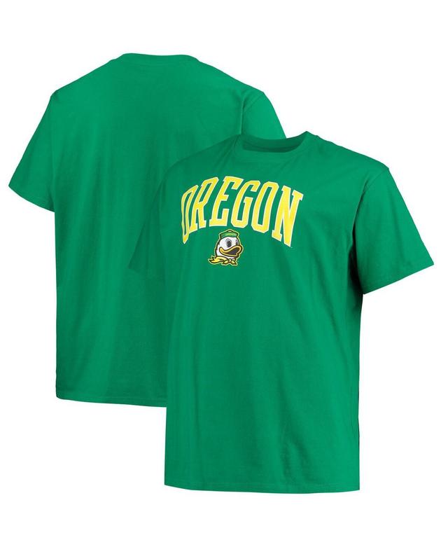 Mens Champion Green Oregon Ducks Big and Tall Arch Over Wordmark T-shirt Product Image