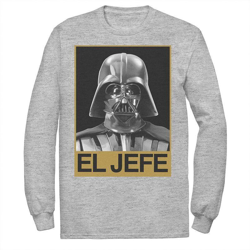 Mens Star Wars Darth Vader El Jefe Portrait Tee Athletic Grey Product Image