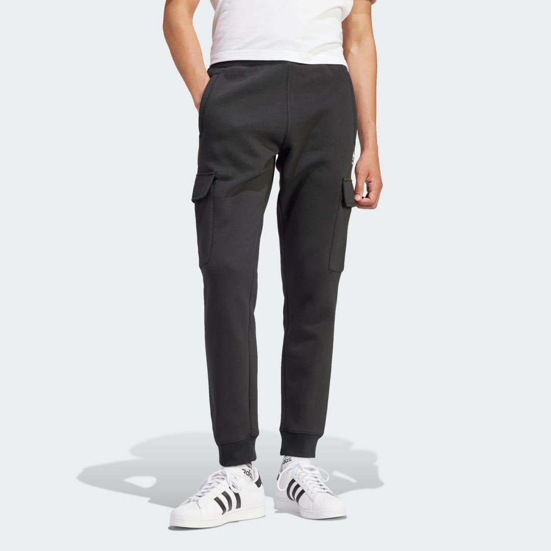 adidas Originals Mens adidas Originals Essentials LBR Joggers - Mens Black/White Product Image