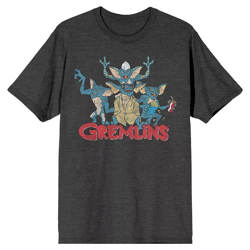 Mens Gremlins Group Character Art Short Sleeve Graphic Tee Product Image