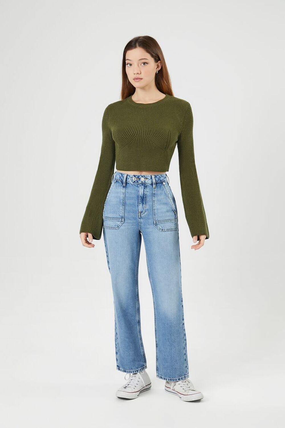 High-Rise Straight Jeans | Forever 21 Product Image