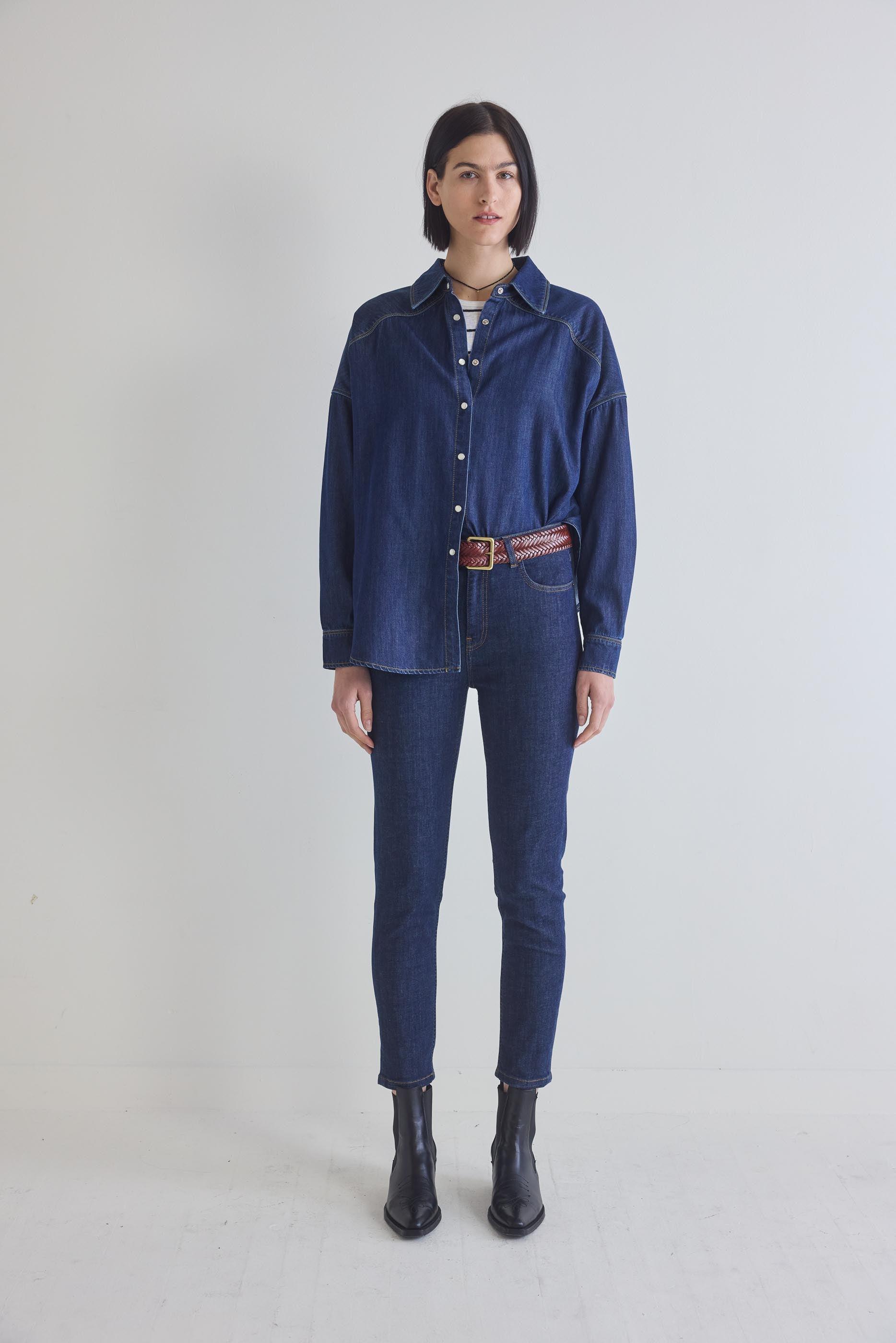 Refine Oversized Denim Tunic Product Image