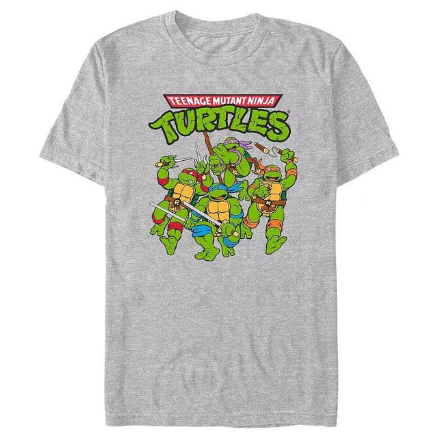 Mens Teenage Mutant Ninja Turtles Power Poster Graphic Tee Product Image