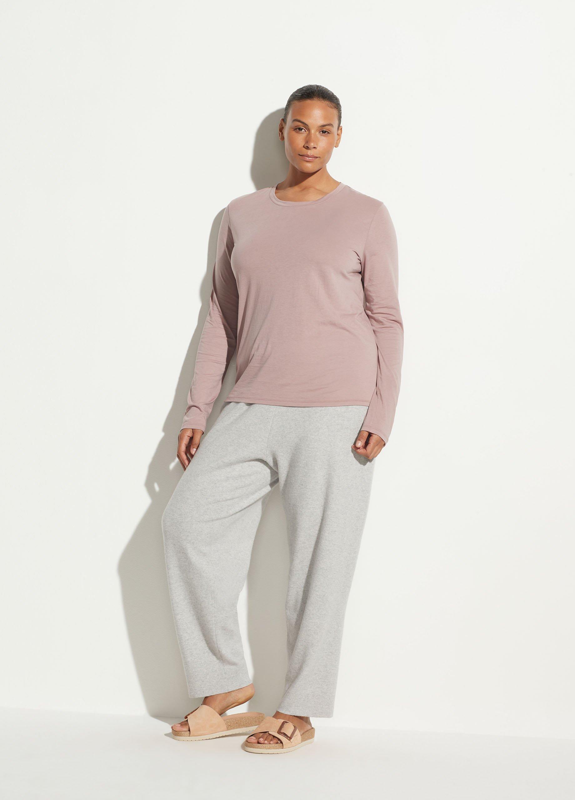 Womens Wool Cashmere Jogger, Heather Grey, Size XXL Vince Product Image