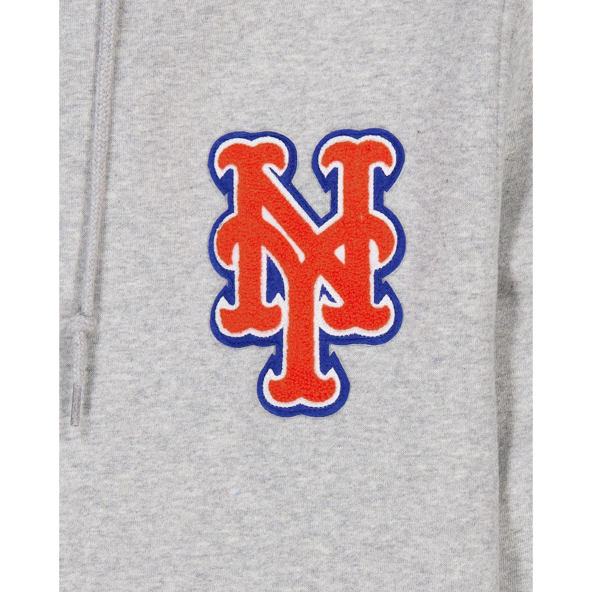 New York Mets Gray Logo Select Full-Zip Hoodie Male Product Image