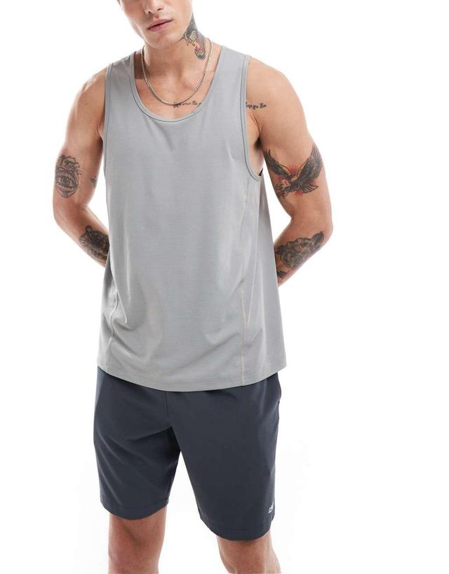 ASOS 4505 Icon training tank top with racer back in gray Product Image