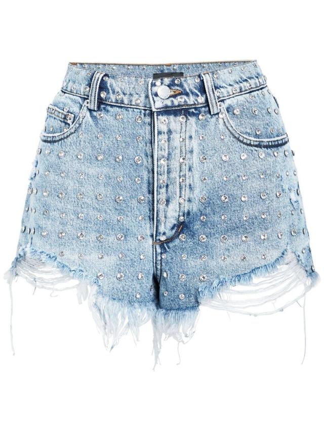 Angel Denim Shorts In Blue Product Image