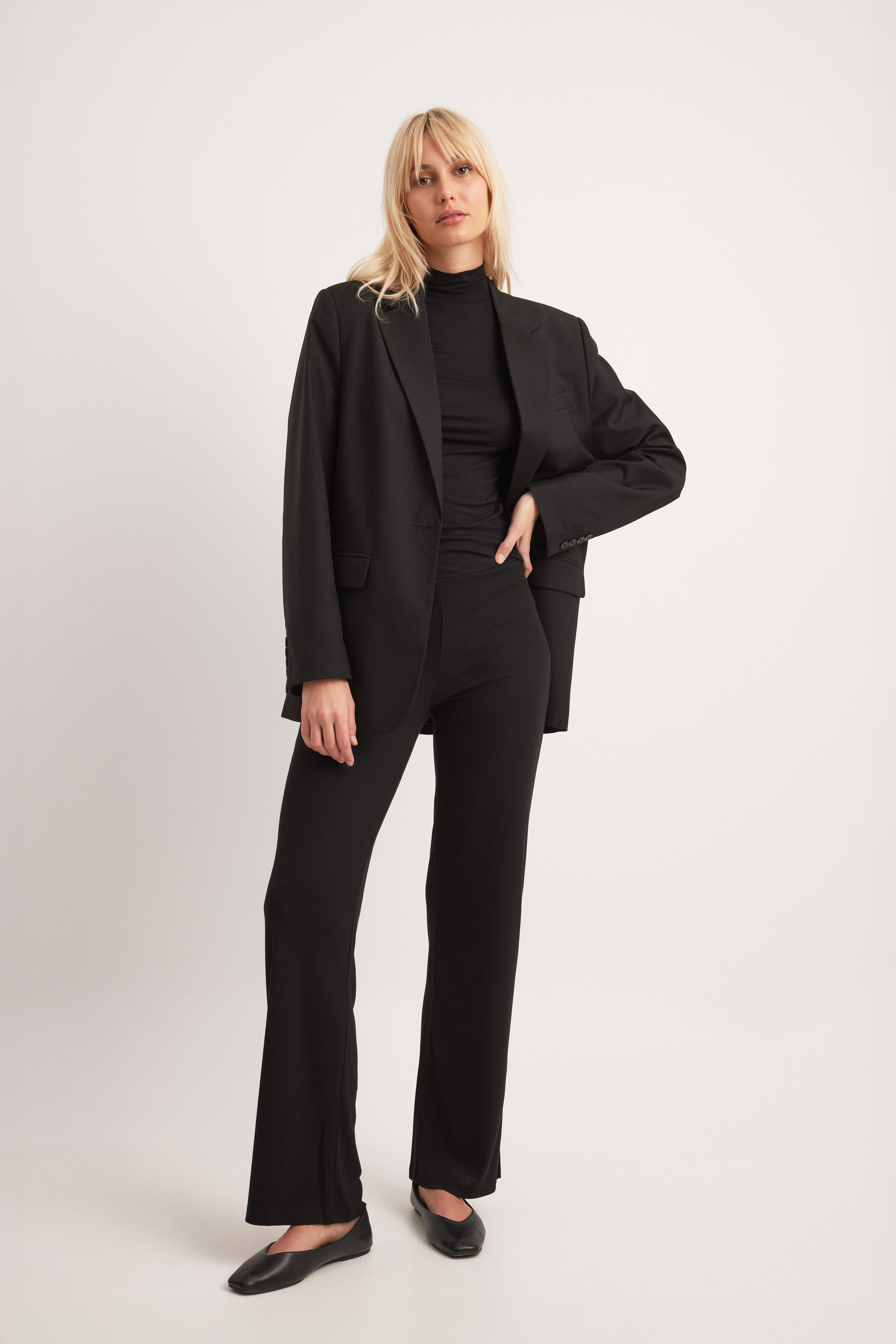 Rib Slit Jersey Pants product image