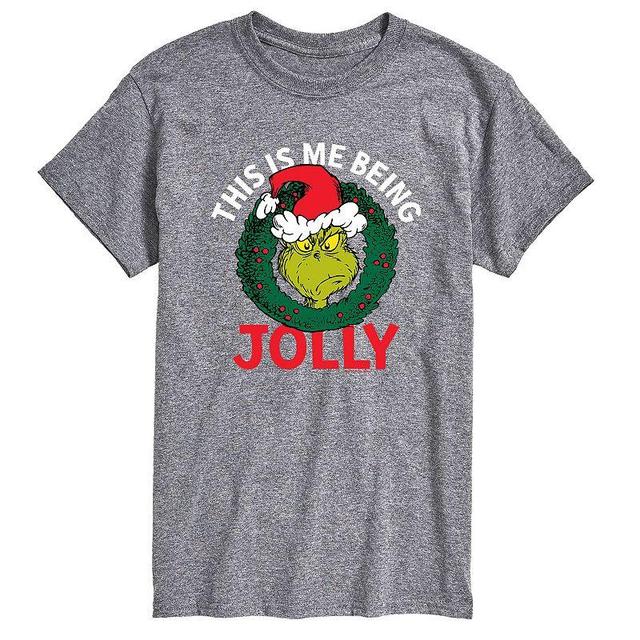 Mens Dr. Seuss The Grinch This Is Me Being Jolly Tee Product Image