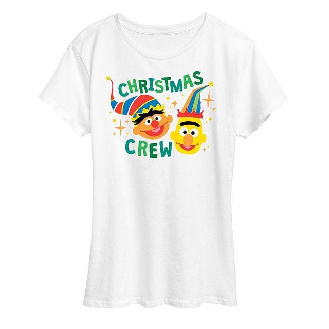 Womens Sesame Street Christmas Crew Graphic Tee, Girls Product Image