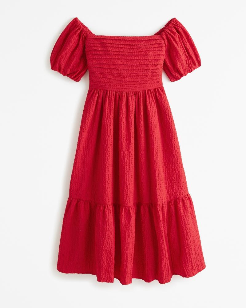 The A&F Emerson Off-The-Shoulder Midi Dress product image