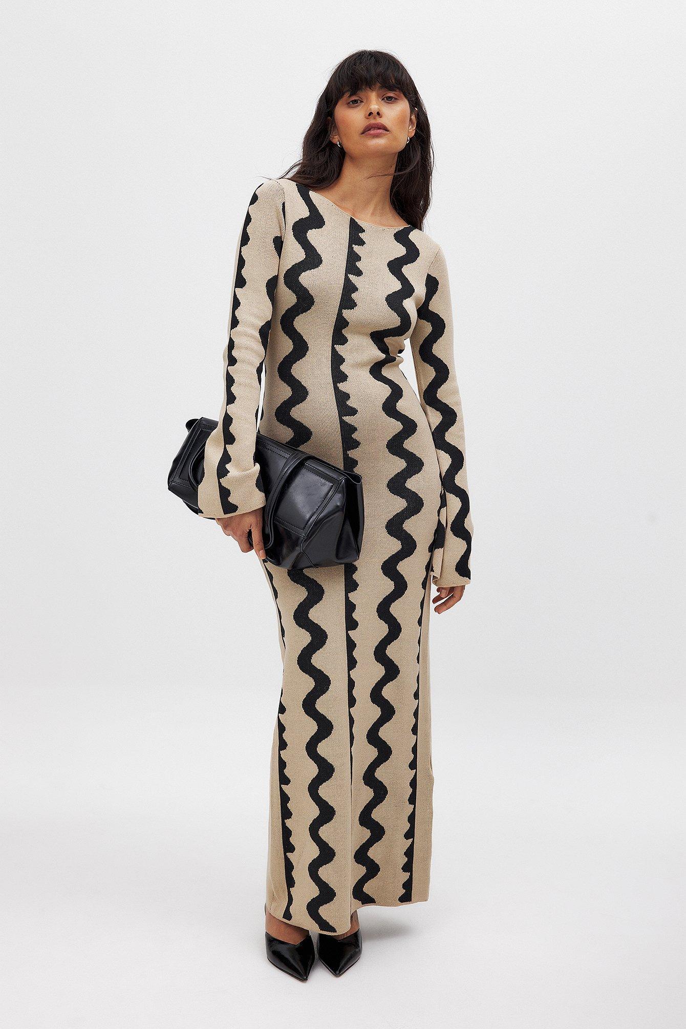 Jacquard Knitted Maxi Dress Product Image