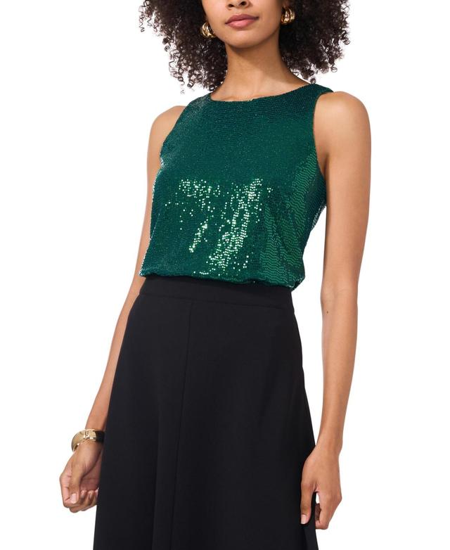 Vince Camuto Womens Sequin Sleeveless Top Product Image