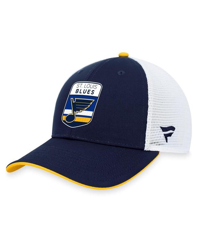 Mens Fanatics Navy St. Louis Blues 2023 Nhl Draft On Stage Trucker Adjustable Hat Product Image