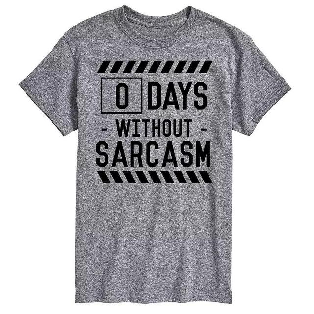 Big & Tall 0 Days Without Sarcasm Tee, Mens Product Image