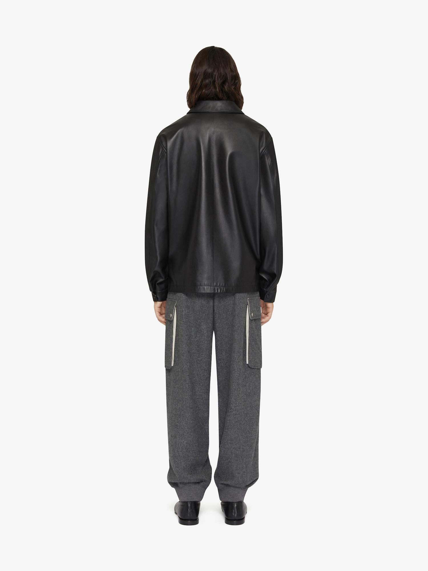 GIVENCHY College jacket in leather Product Image