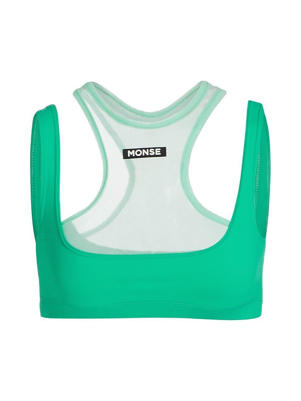 MONSE Layered Logo Sports Bra Product Image