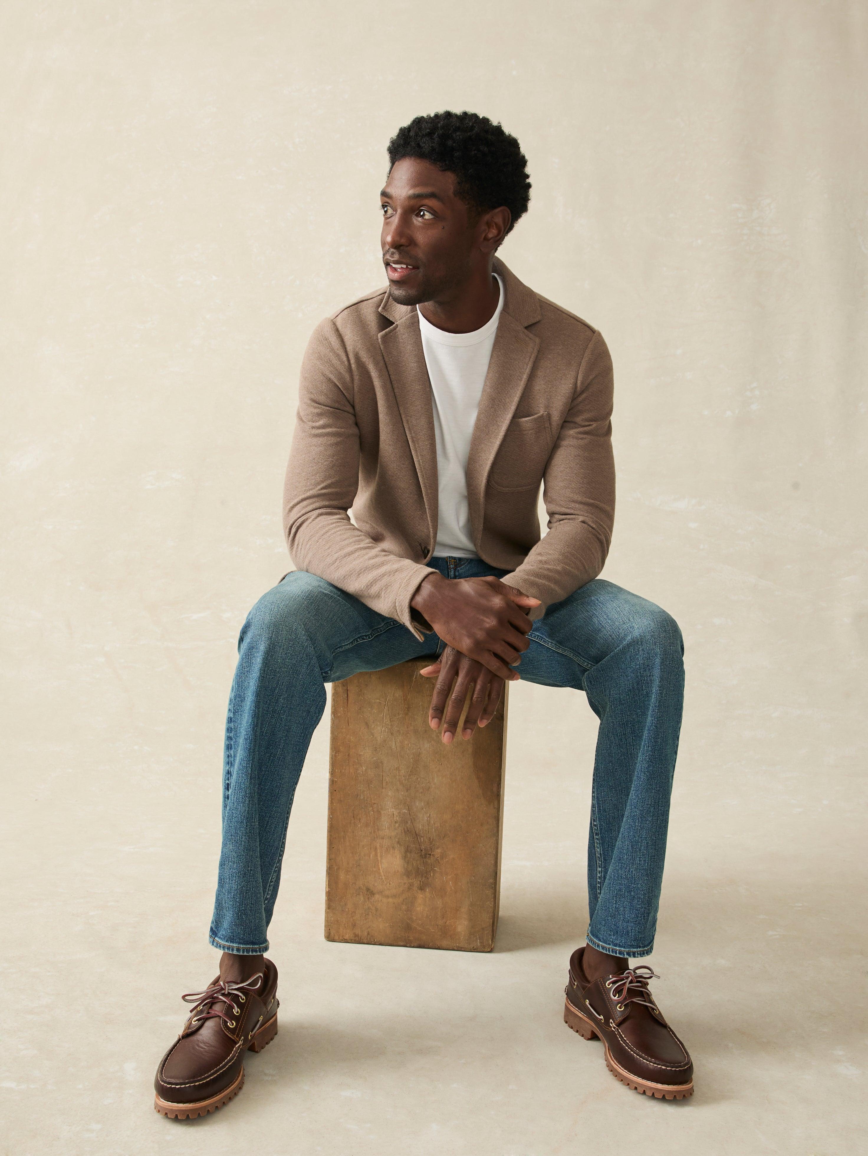 Inlet Knit Blazer - Walnut Melange Male Product Image