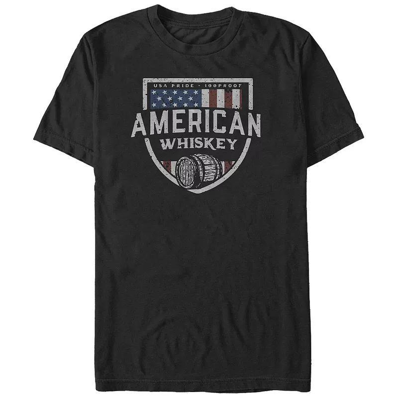 Big & Tall American Whiskey Badge Graphic Tee, Mens Product Image