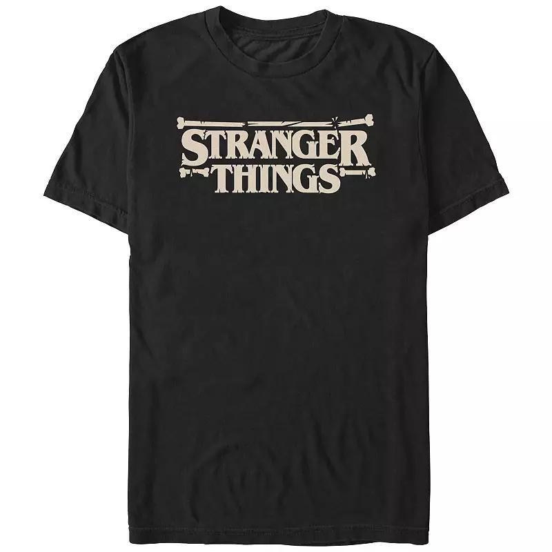 Mens Stranger Things Bones Logo Graphic Tee Product Image